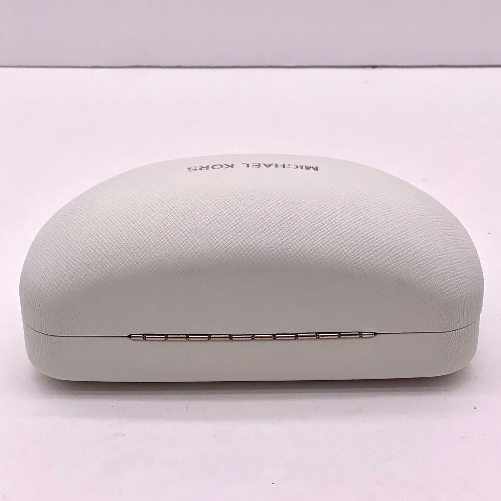 Michael Kors Oversized Sunglasses Case Hard Clam Shell White